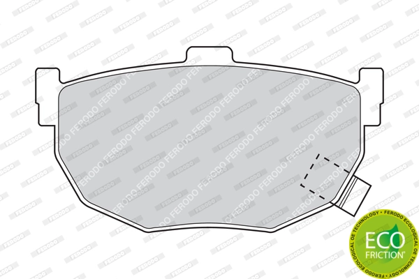 Brake Pad Set, disc brake PREMIER ECO FRICTION FDB638