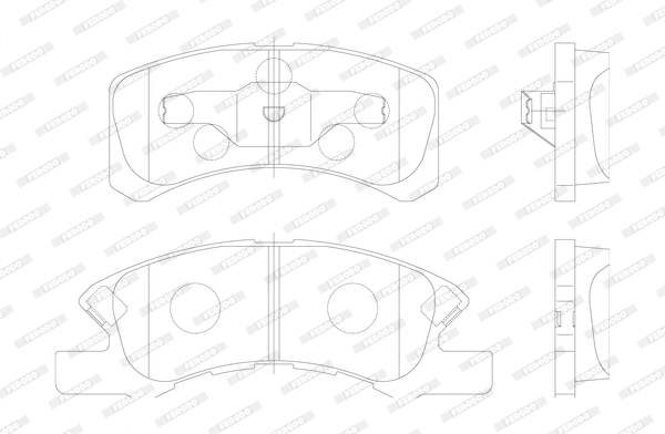 Brake Pad Set, disc brake PREMIER ECO FRICTION FDB1988