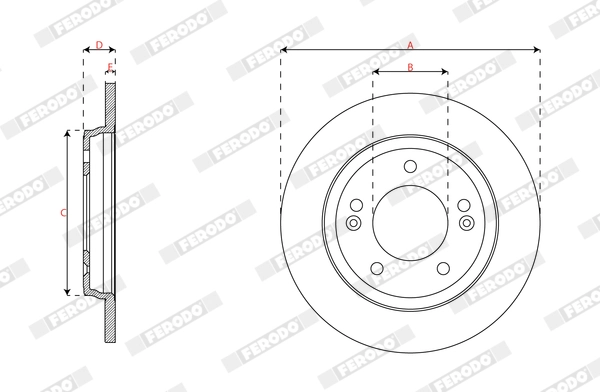 Brake Disc PREMIER DDF3037C