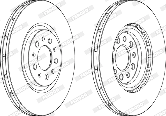 FERODO DDF1453 Brake Disc