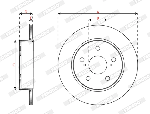 Brake Disc PREMIER DDF3028C
