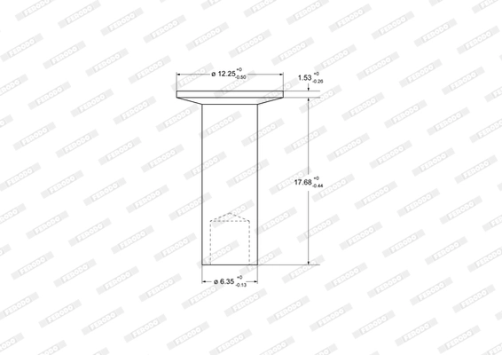 Remaches, forro del freno de tambor Federal-Mogul 93686