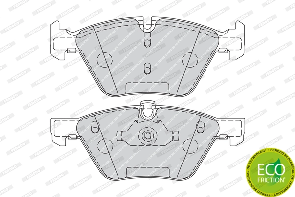 Brake Pad Set, disc brake PREMIER FUSE+ Technology FDB1773