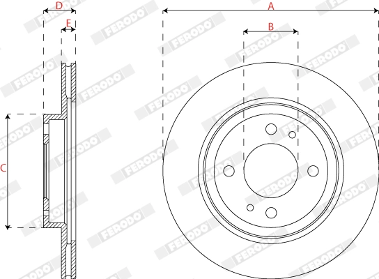 Brake Disc PREMIER DDF2815C