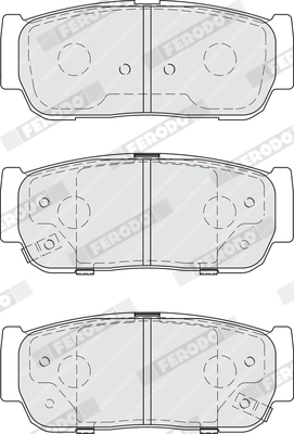 Brake Pad Set, disc brake PREMIER ECO FRICTION FDB4000