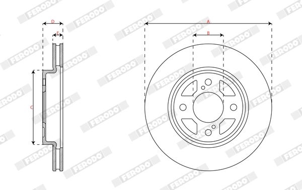 Brake Disc PREMIER DDF2921C