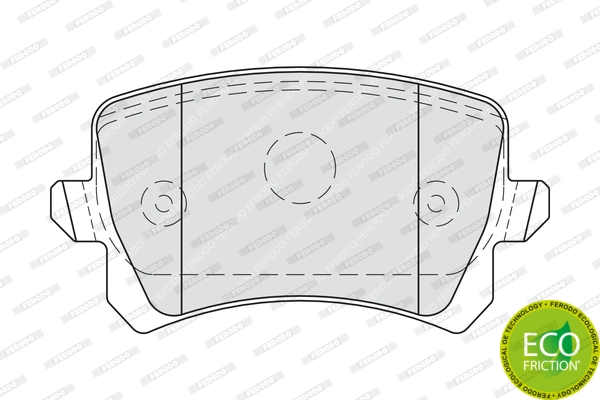 Brake Pad Set, disc brake PREMIER ECO FRICTION FDB4058