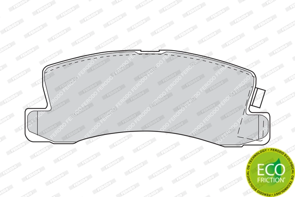 Brake Pad Set, disc brake PREMIER ECO FRICTION FDB478
