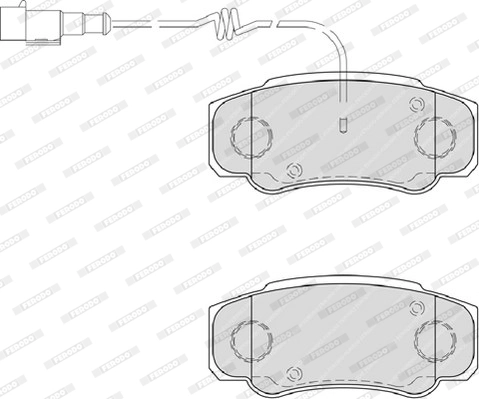 Brake Pad Set, disc brake PREMIER ECO FRICTION FVR4054