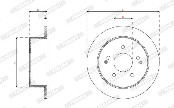 Brake Disc PREMIER DDF1993C
