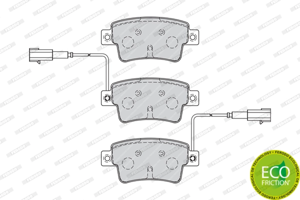 FERODO FDB4325 Brake Pad Set, disc brake