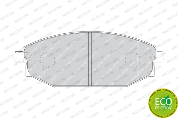 Brake Pad Set, disc brake PREMIER ECO FRICTION FDB1671