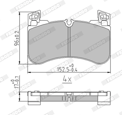 Brake Pad Set, disc brake PREMIER ECO FRICTION FDB5220