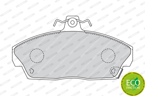 Brake Pad Set, disc brake PREMIER ECO FRICTION FDB613