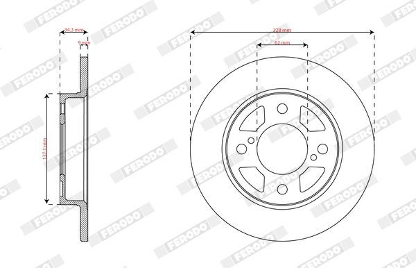 Brake Disc PREMIER DDF2981C