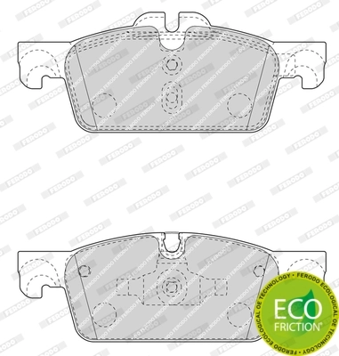 Brake Pad Set, disc brake PREMIER ECO FRICTION FDB4405