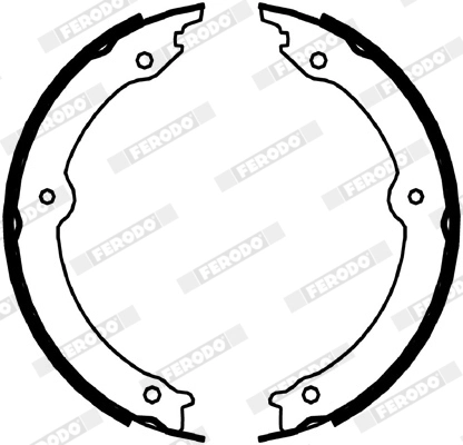 Brake Shoe Set, parking brake PREMIER FSB4067