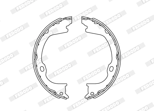 Brake Shoe Set, parking brake PREMIER FSB4169