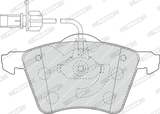 Brake Pad Set, disc brake PREMIER ECO FRICTION FDB1654