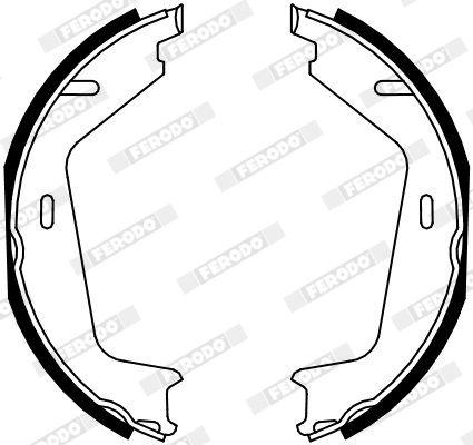Brake Shoe Set, parking brake PREMIER FSB4130