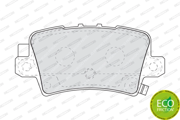 Brake Pad Set, disc brake PREMIER ECO FRICTION FDB1862