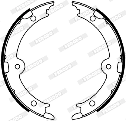 Brake Shoe Set, parking brake PREMIER FSB4066