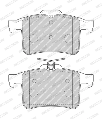 Brake Pad Set, disc brake PREMIER ECO FRICTION FDB5014