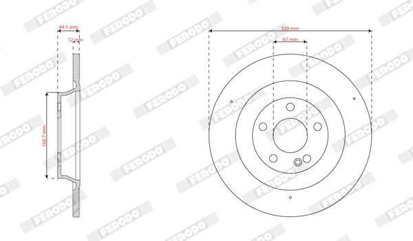 Brake Disc PREMIER DDF3002C