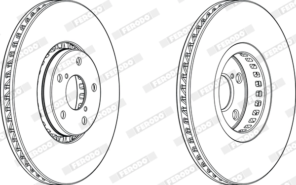 FERODO DDF1957LC-1 Brake Disc