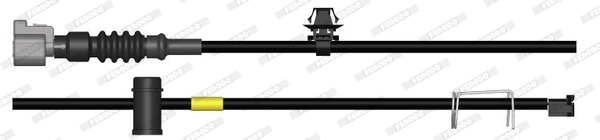 Warning Contact, brake pad wear PREMIER FWI431