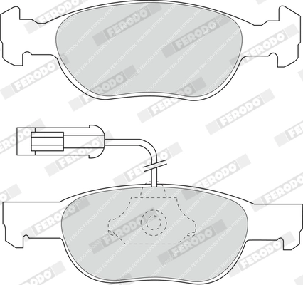 Brake Pad Set, disc brake PREMIER ECO FRICTION FDB1040