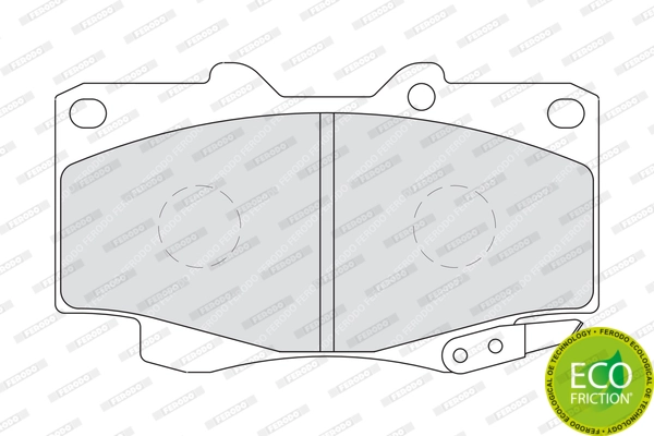 Brake Pad Set, disc brake PREMIER ECO FRICTION FDB1852