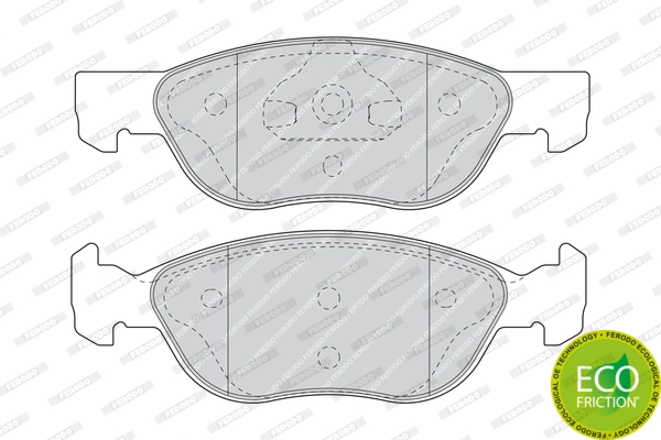 Brake Pad Set, disc brake PREMIER ECO FRICTION FDB1651