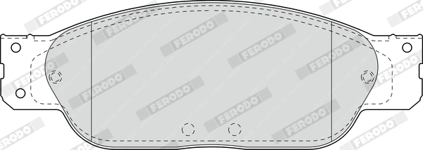 Brake Pad Set, disc brake PREMIER FDB1485