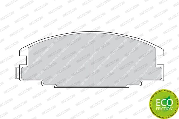 Brake Pad Set, disc brake PREMIER ECO FRICTION FDB678