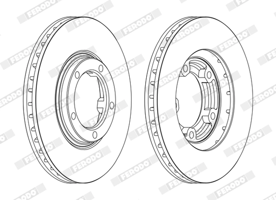 FERODO DDF1404C Brake Disc
