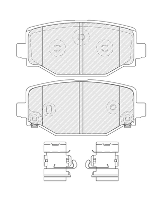 Brake Pad Set, disc brake PREMIER ECO FRICTION FDB5574