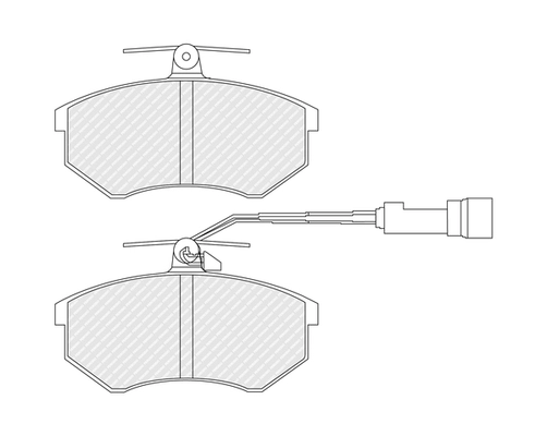 Brake Pad Set, disc brake PREMIER ECO FRICTION FDB954