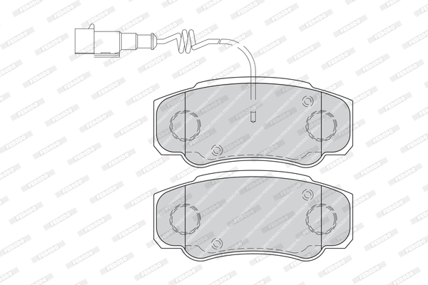 Brake Pad Set, disc brake PREMIER ECO FRICTION FVR4054
