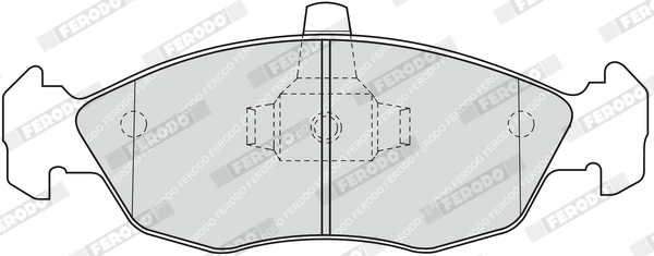 Brake Pad Set, disc brake PREMIER ECO FRICTION FDB1168