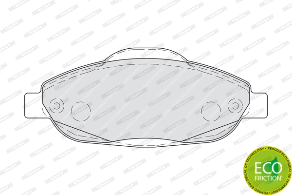 Brake Pad Set, disc brake PREMIER ECO FRICTION FDB4003
