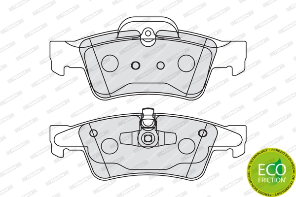 Brake Pad Set, disc brake PREMIER ECO FRICTION FDB1831