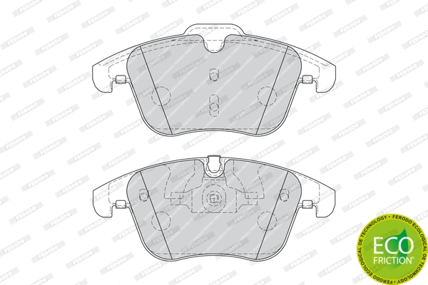 Brake Pad Set, disc brake PREMIER ECO FRICTION FDB4107
