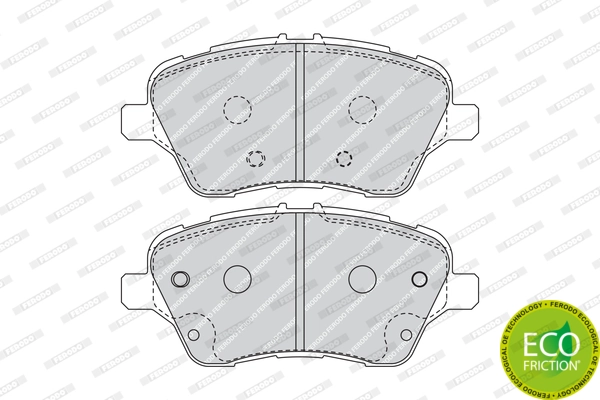 Brake Pad Set, disc brake PREMIER ECO FRICTION FDB4612