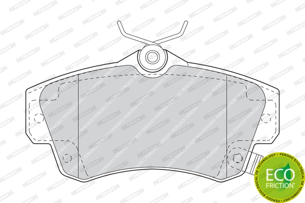 Brake Pad Set, disc brake PREMIER ECO FRICTION FDB1442