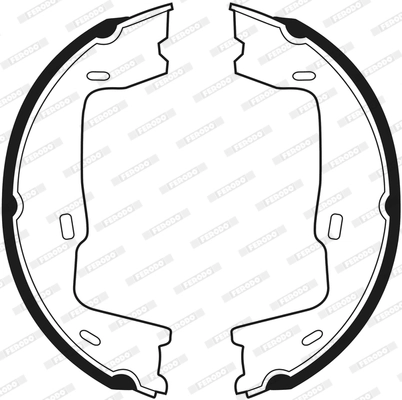 Brake Shoe Set, parking brake PREMIER FSB227