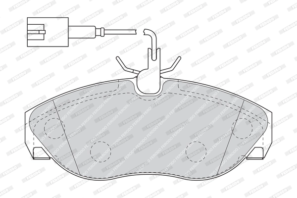 Brake Pad Set, disc brake PREMIER ECO FRICTION FVR1396