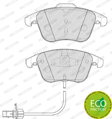 Brake Pad Set, disc brake FUSE+ Technology FDB4045