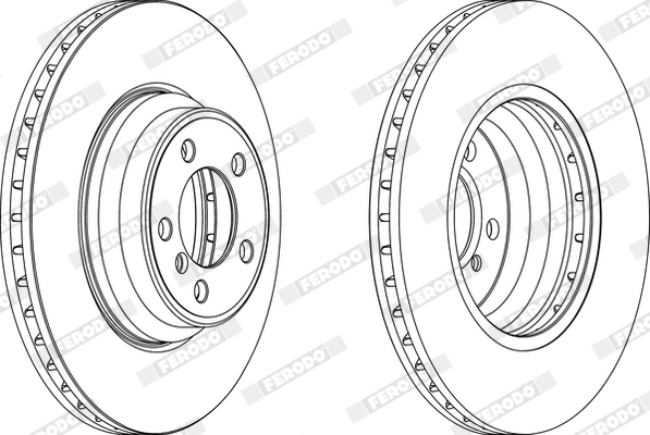 Brake Disc PREMIER Coat+ disc DDF1245C-1