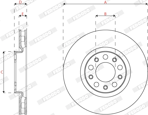 Brake Disc PREMIER DDF2773C